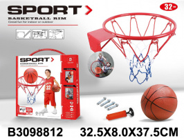 НАБОР БАСКЕТБОЛ МЕТАЛЛИЧ. КОРЗИНА 32 СМ С ДЕТ. ДЛЯ КРЕПЛЕНИЯ,МЯЧ НАДУВНОЙ С НАСОСОМ,КОР. 32,5*8*37,5СМ купить оптом и в розницу НАБОР БАСКЕТБОЛ МЕТАЛЛИЧ. КОРЗИНА 32 СМ С ДЕТ. ДЛЯ КРЕПЛЕНИЯ,МЯЧ НАДУВНОЙ С НАСОСОМ,КОР. 32,5*8*37,5СМ купить оптом и в розницу на базе игрушек